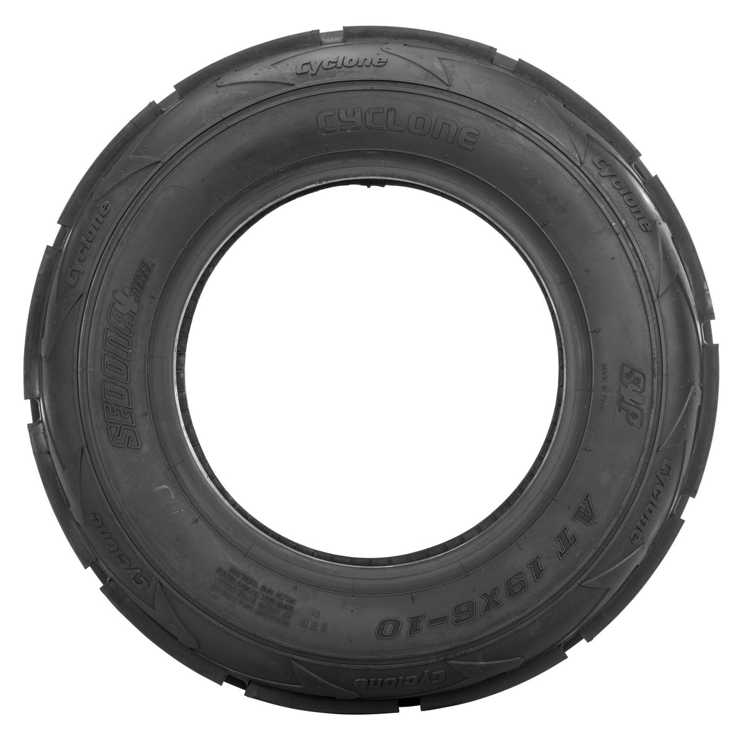 Sedona Tire Cyclone Rib Front 19x6-10 LR-130LBS Bias CY19610_211538