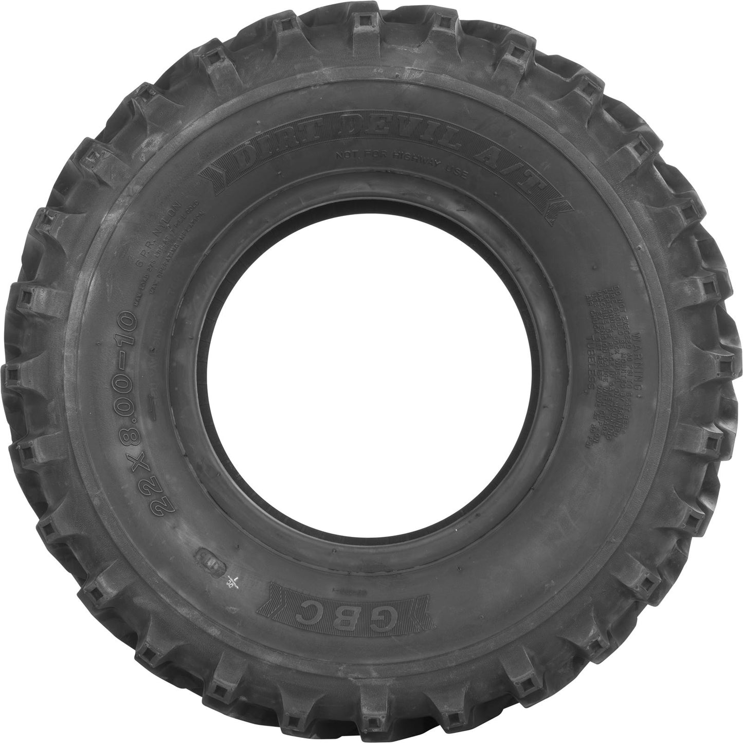 GBC Tire Dirt Devil A/T Front 25x8-12 Bias LR-340lbs AR1228_212072