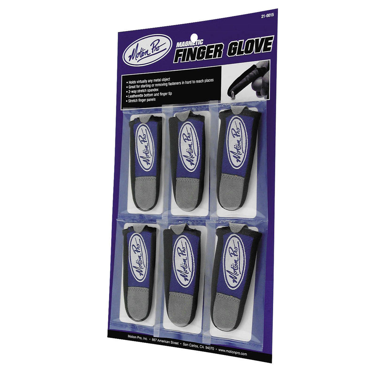Motion Pro Magnetic Finger Gloves  - 6/Pack [MPN: 21-0015]_212413