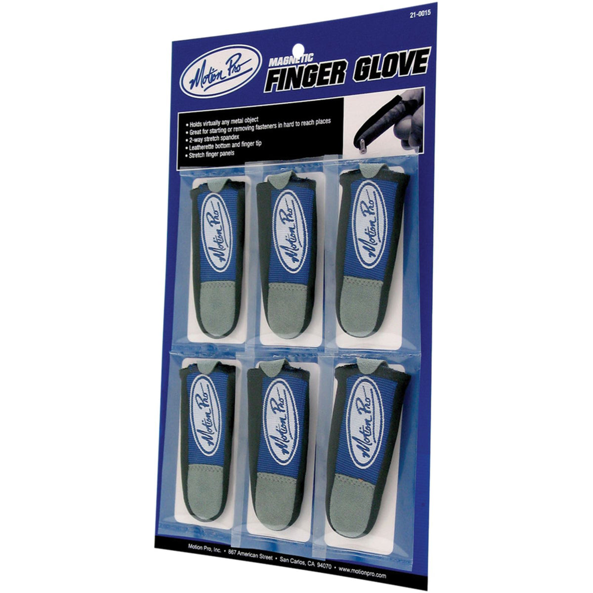 Motion Pro Magnetic Finger Gloves  - 6/Pack [MPN: 21-0015]_212415