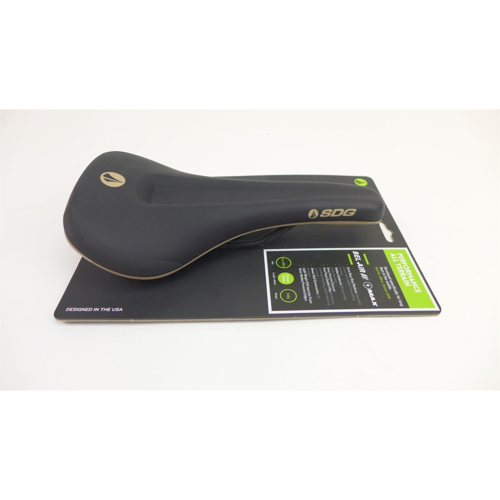 SDG Components Bel-Air V3 Saddle 260x140mm Unisex - Black/Tan OPEN BOX [MPN: 06324]_2294857