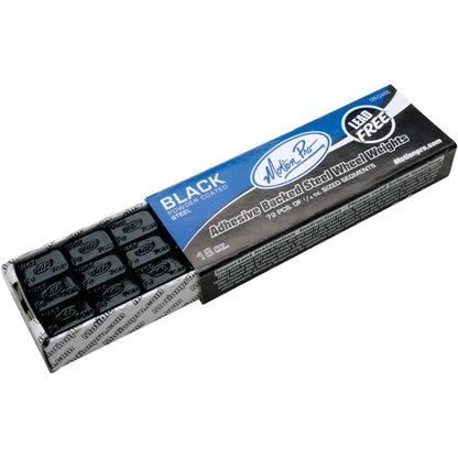 Motion Pro Wheel Weights - Steel - Black - 18oz Pack - 72-1/4oz Bars 08-0455_212623