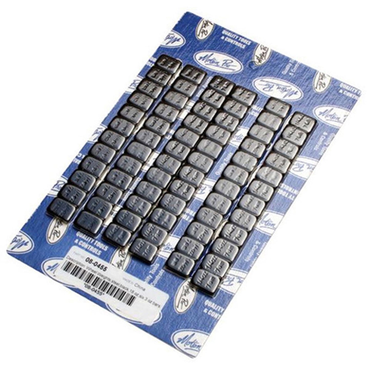 Motion Pro Wheel Weights - Steel - Black - 18oz Pack - 72-1/4oz Bars 08-0455_595766