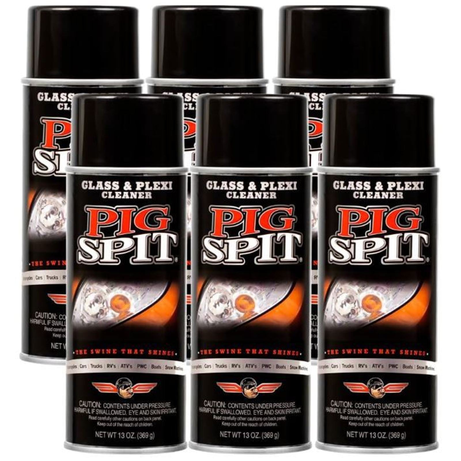 Pig Spit Glass & Plexi Cleaner - 13oz  PACK OF 6 [MPN: PSGP]_2294843