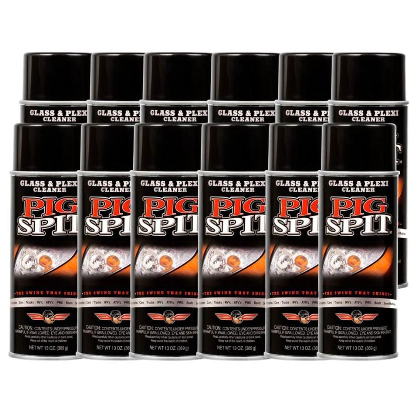 Pig Spit Glass & Plexi Cleaner - 13oz  PACK OF 12 [MPN: PSGP]_2294845