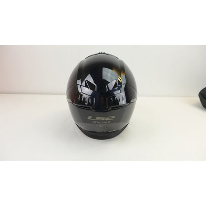 LS2 Stream II Solid Helmet with SunShield Gloss Black - Large OPEN BOX [MPN: 808-1004]_2354420