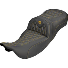 Saddlemen Extended Reach Roadsofa™ Carbon Fiber Seat Gold Stitch FL '08-'25 [MPN: 808-07B-20707]_2537760