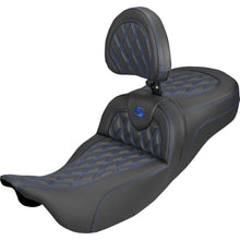 Saddlemen Extended Reach Roadsofa™ Carbon Fiber Seat Blue Stitch FL '08-'25 [MPN: 808-07B-207B1]_2307934