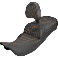 Saddlemen Extended Reach Roadsofa™ Carbon Fiber Seat Orange Stitch FL 08-25 [MPN: 808-07B-207B3]_2307923