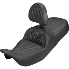 Saddlemen Roadsofa™ Carbon Fiber Seat Lattice - Gray Stitch FLH/FLT '08-'25 [MPN: 808-07B-206B2]_2537728