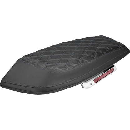 Saddlemen Saddlebag Lid Covers - Lattice - Gray Stitch - FLH/FLT '23-'26 [MPN: L870-23-20702]_2308132