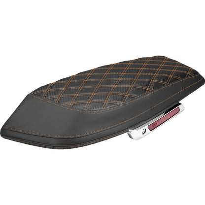 Saddlemen Saddlebag Lid Covers - Lattice - Orange Stitch - FLH/FLT '23-'26 [MPN: L870-23-20703]_2537755
