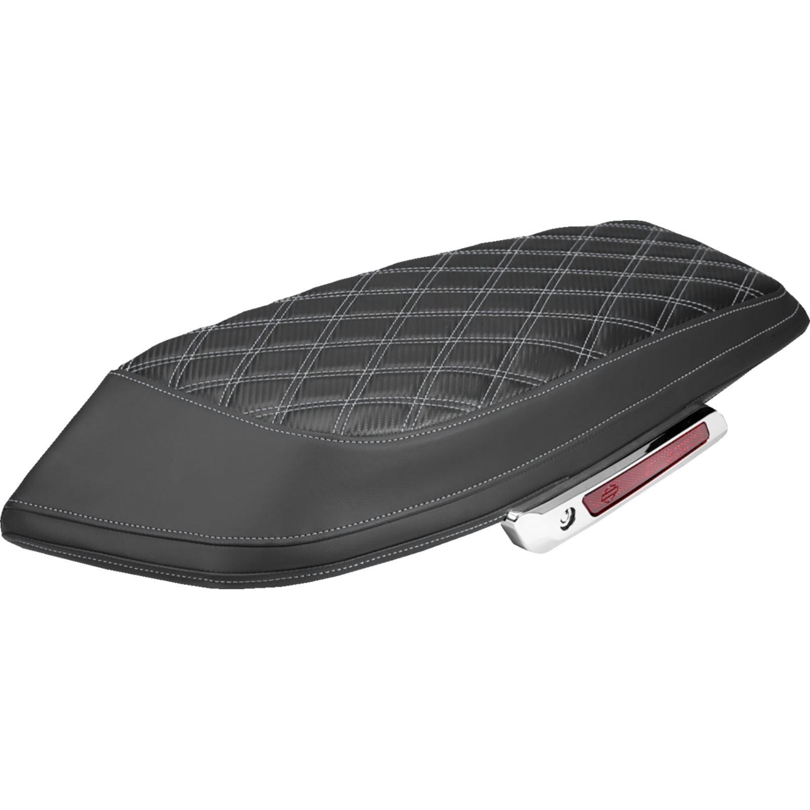 Saddlemen Saddlebag Lid Covers - Lattice - Silver Stitch - FLH/FLT '23-'26 [MPN: L870-23-20705]_2308023