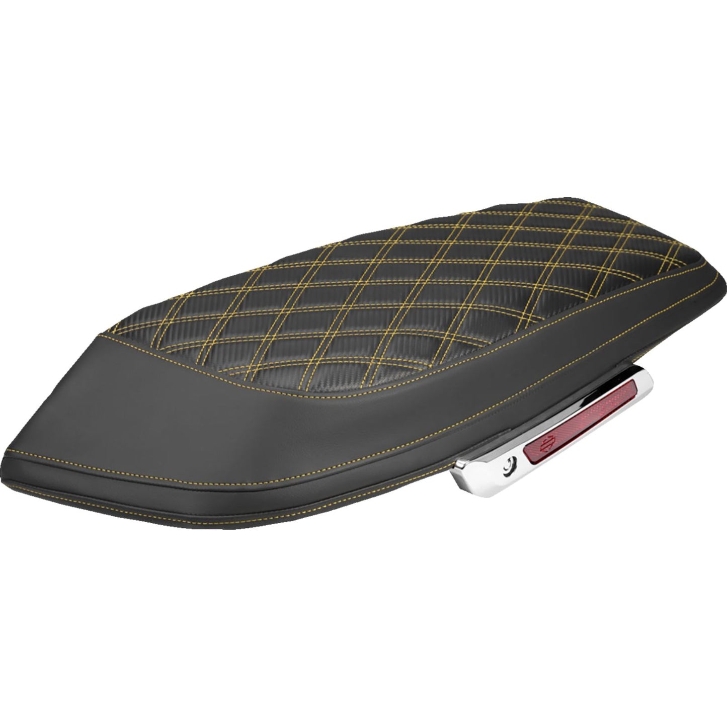Saddlemen Saddlebag Lid Covers - Lattice - Gold Stitch - FLH/FLT '23-'26 [MPN: L870-23-20707]_2308053