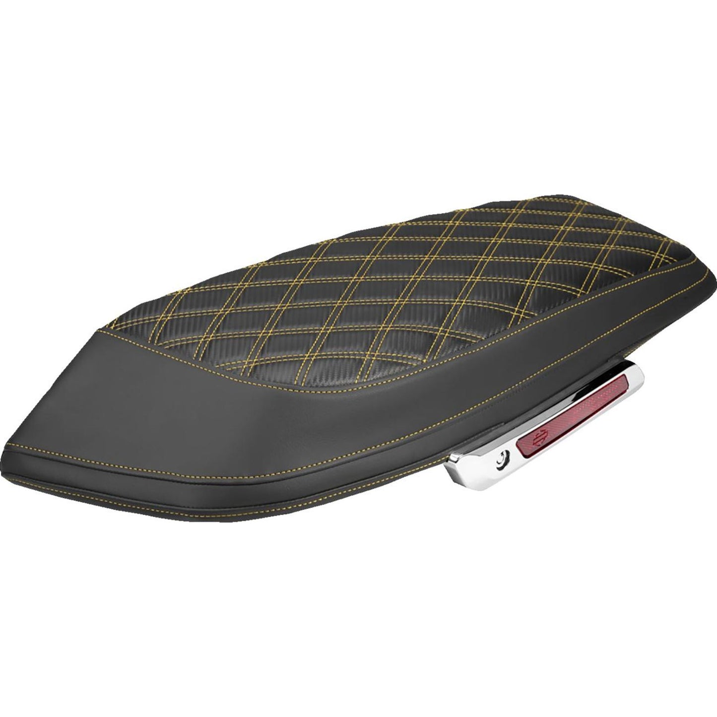 Saddlemen Saddlebag Lid Covers - Lattice - Gold Stitch - FLH/FLT '23-'26 [MPN: L870-23-20707]_2537642