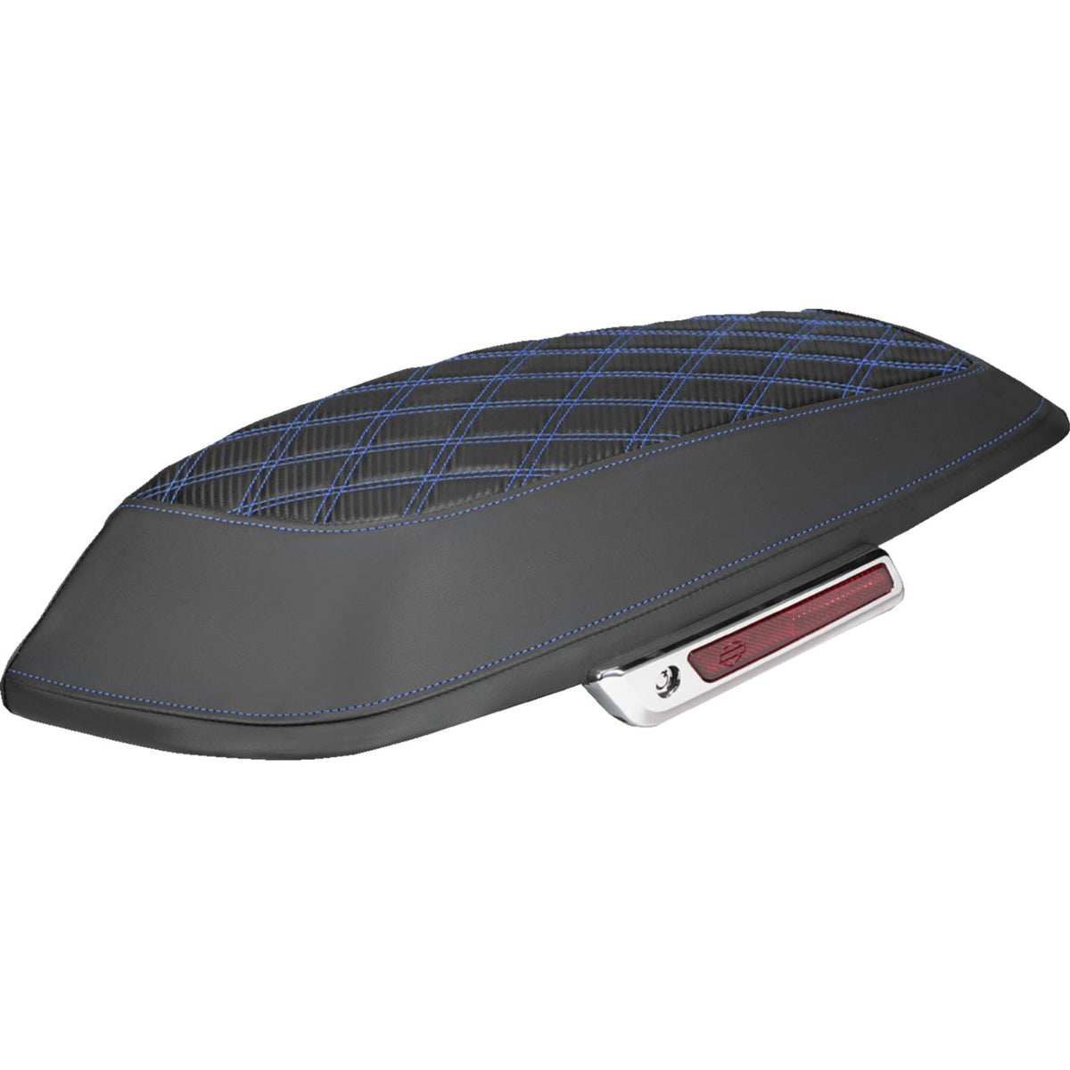 Saddlemen Saddlebag Lid Covers Carbon Fiber - Blue Stitch - FLH/FLT '14-'24 [MPN: L870-14-20701]_2308102
