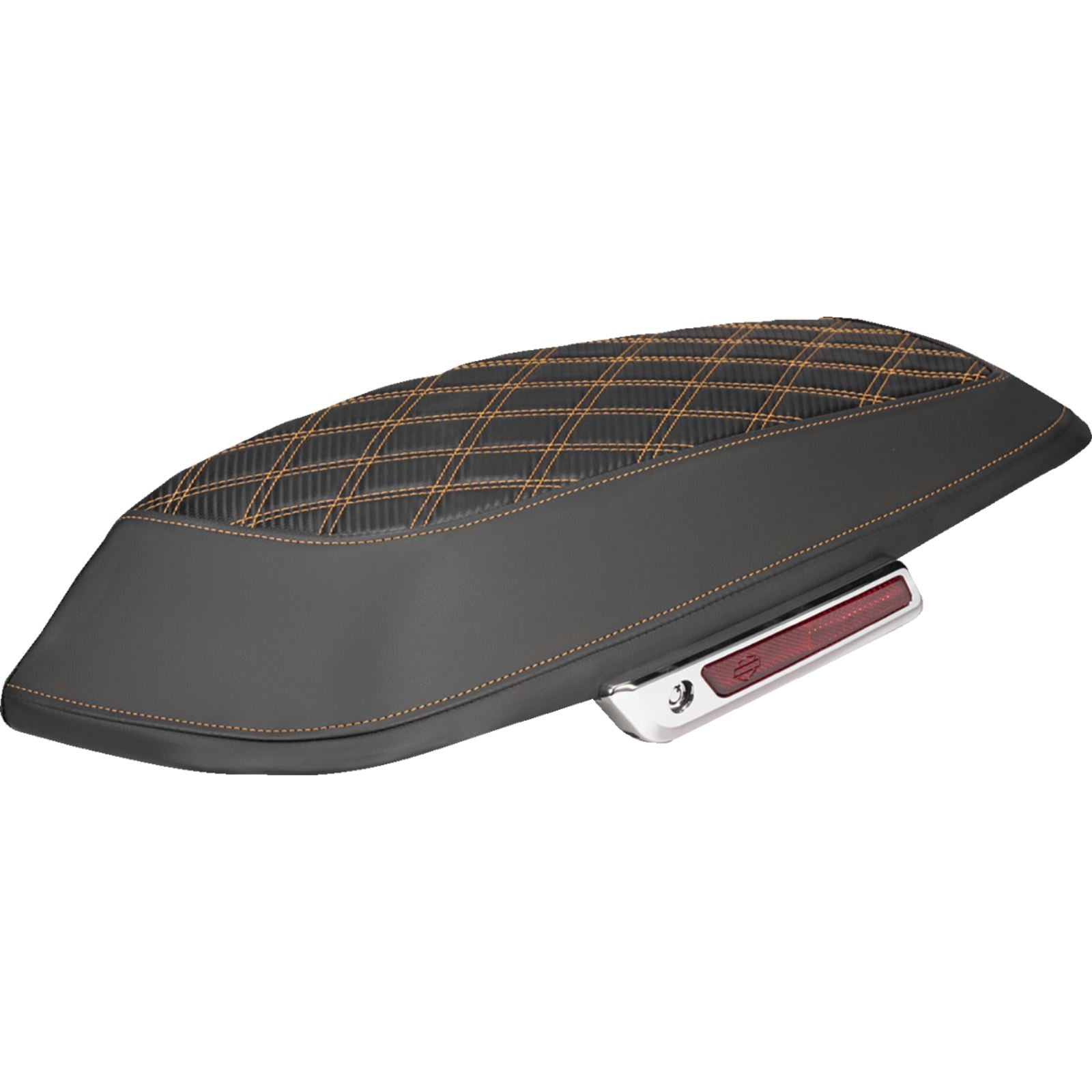 Saddlemen Saddlebag Lid Covers Carbon Fiber Orange Stitch - FLH/FLT '14-'24 [MPN: L870-14-20703]_2308146
