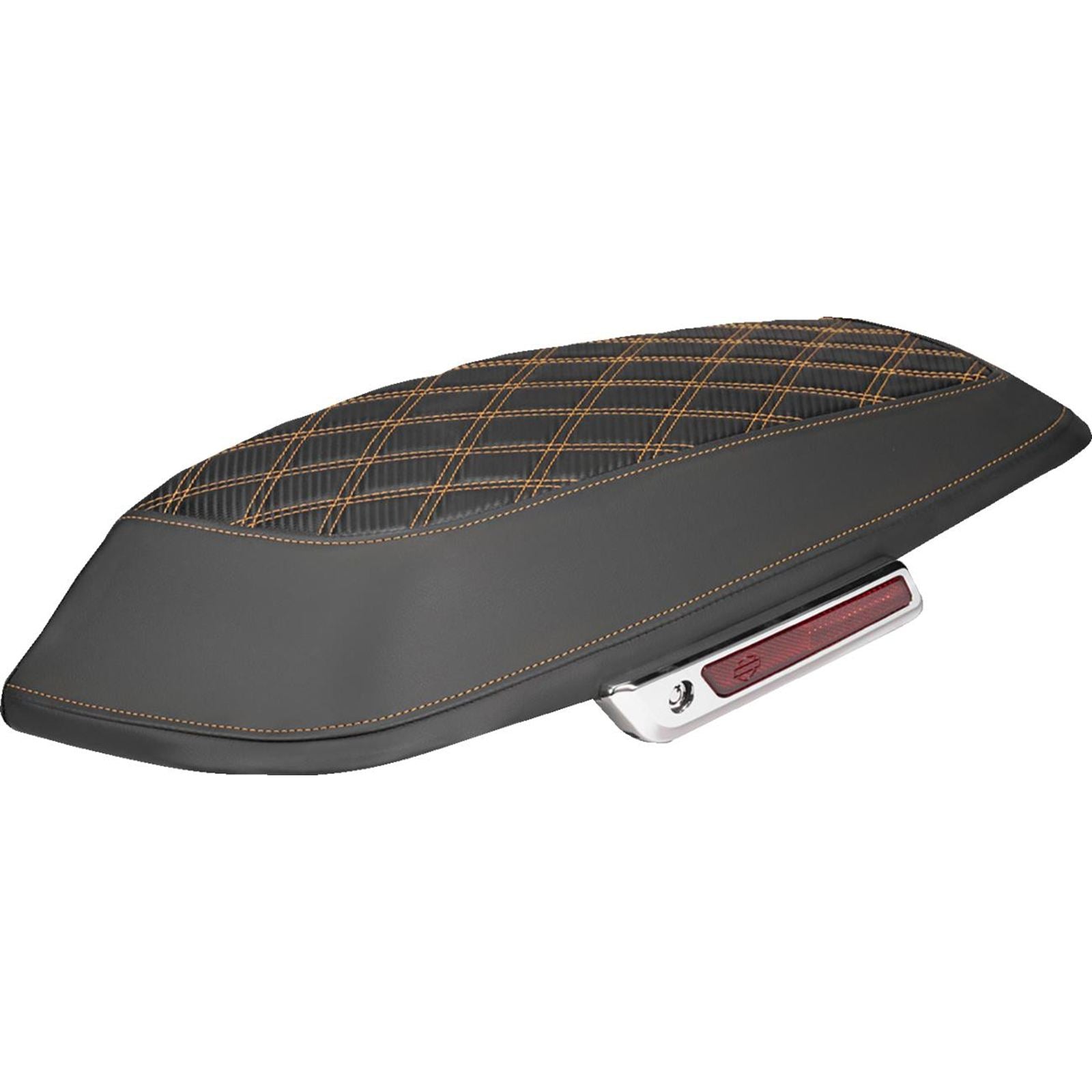 Saddlemen Saddlebag Lid Covers Carbon Fiber Orange Stitch - FLH/FLT '14-'24 [MPN: L870-14-20703]_2537752