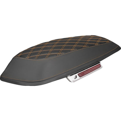 Saddlemen Saddlebag Lid Covers Carbon Fiber Orange Stitch - FLH/FLT '14-'24 [MPN: L870-14-20703]_2537752