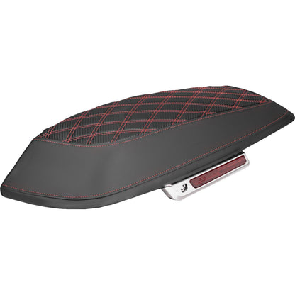 Saddlemen Saddlebag Lid Covers - Lattice - Red Stitch - FLH/FLT '14-'24 [MPN: L870-14-20704]_2308055