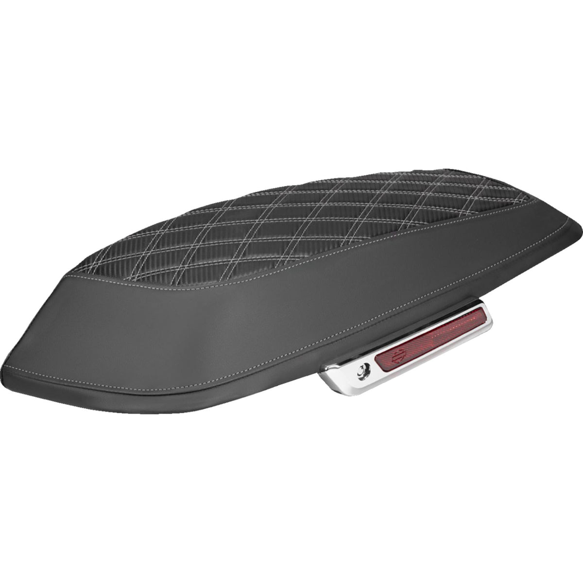 Saddlemen Saddlebag Lid Covers - Lattice - Silver Stitch - FLH/FLT '14-'24 [MPN: L870-14-20705]_2308097