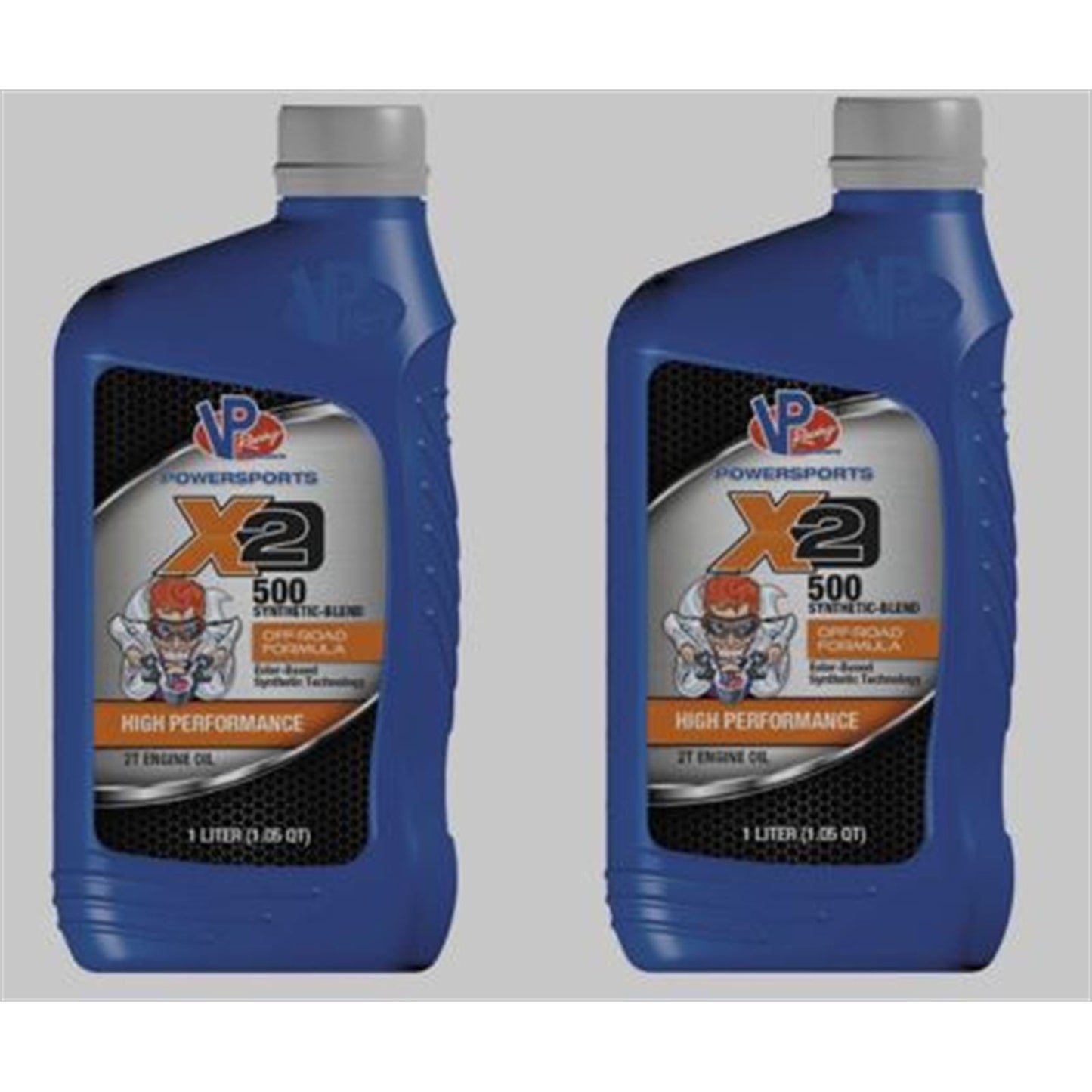 VP Racing X2 500 Semi-Synthetic 2T 2 stroke Premix/Injection Oil 1L PACK OF 2 [MPN: VP7200003_2PK]_2313667
