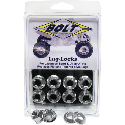 Bolt MC Hardware Lug-Locks Silver 2005-LUG.S_354256