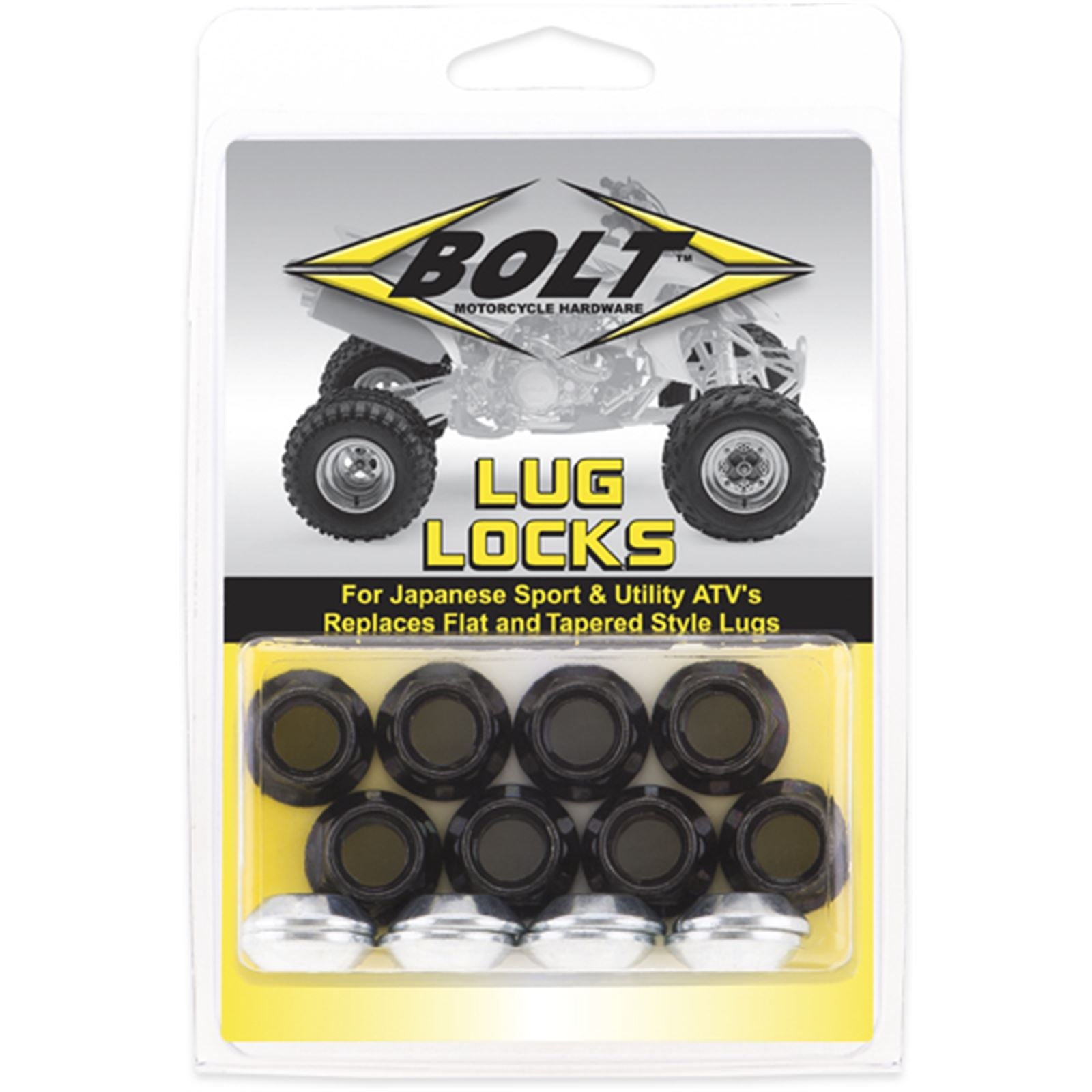 Bolt MC Hardware Lug-Locks Black 2005-LUG.B_1002311