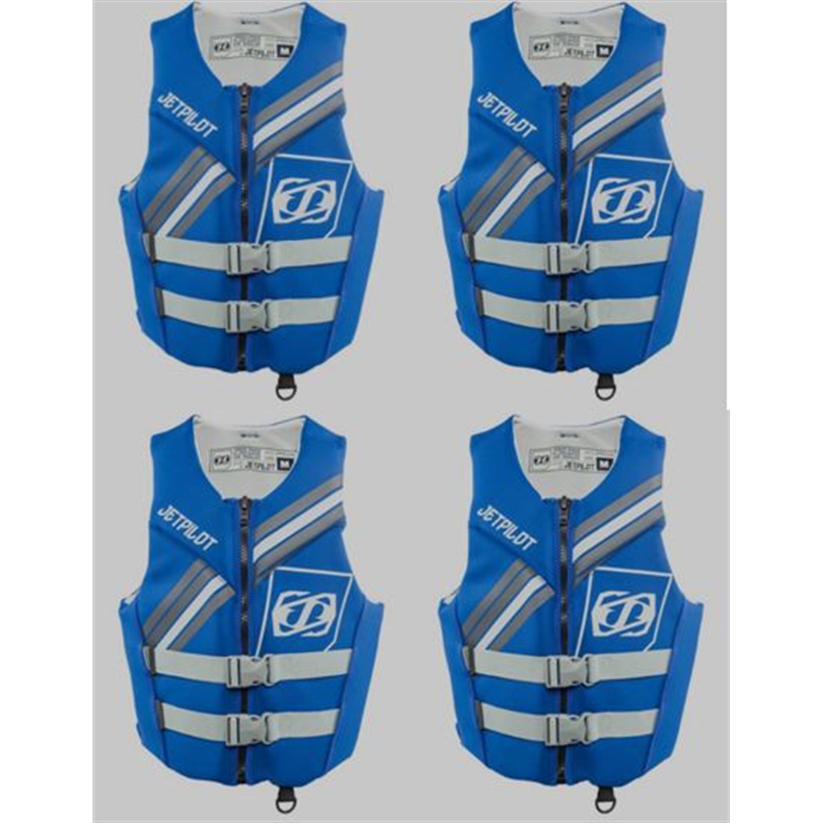 Jet Pilot Cause Neoprene CGA Life Vest - Blue - XL PACK OF 4 [MPN: JP19234-XL-BLUE]_2326405