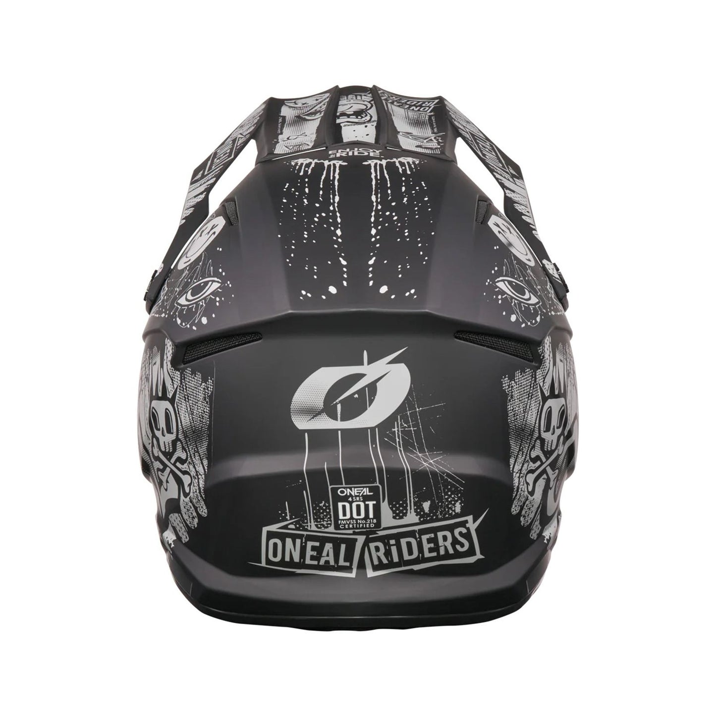 O'Neal 4 SRS Helmet Rancid - Black/Gray_2425053