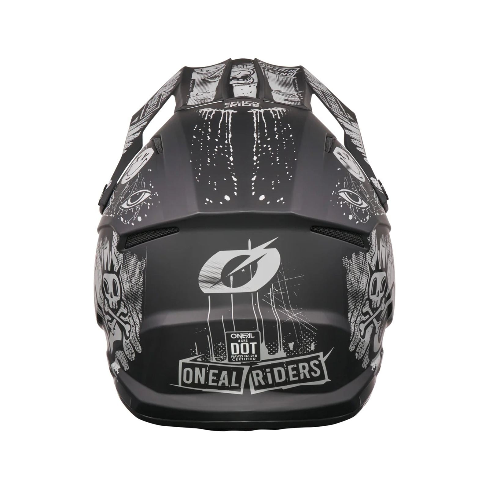 O'Neal 4 SRS Helmet Rancid - Black/Gray_2425053