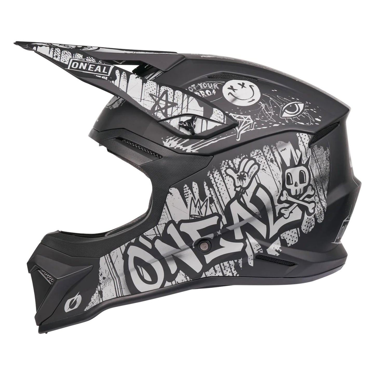 O'Neal 4 SRS Helmet Rancid - Black/Gray_2424998