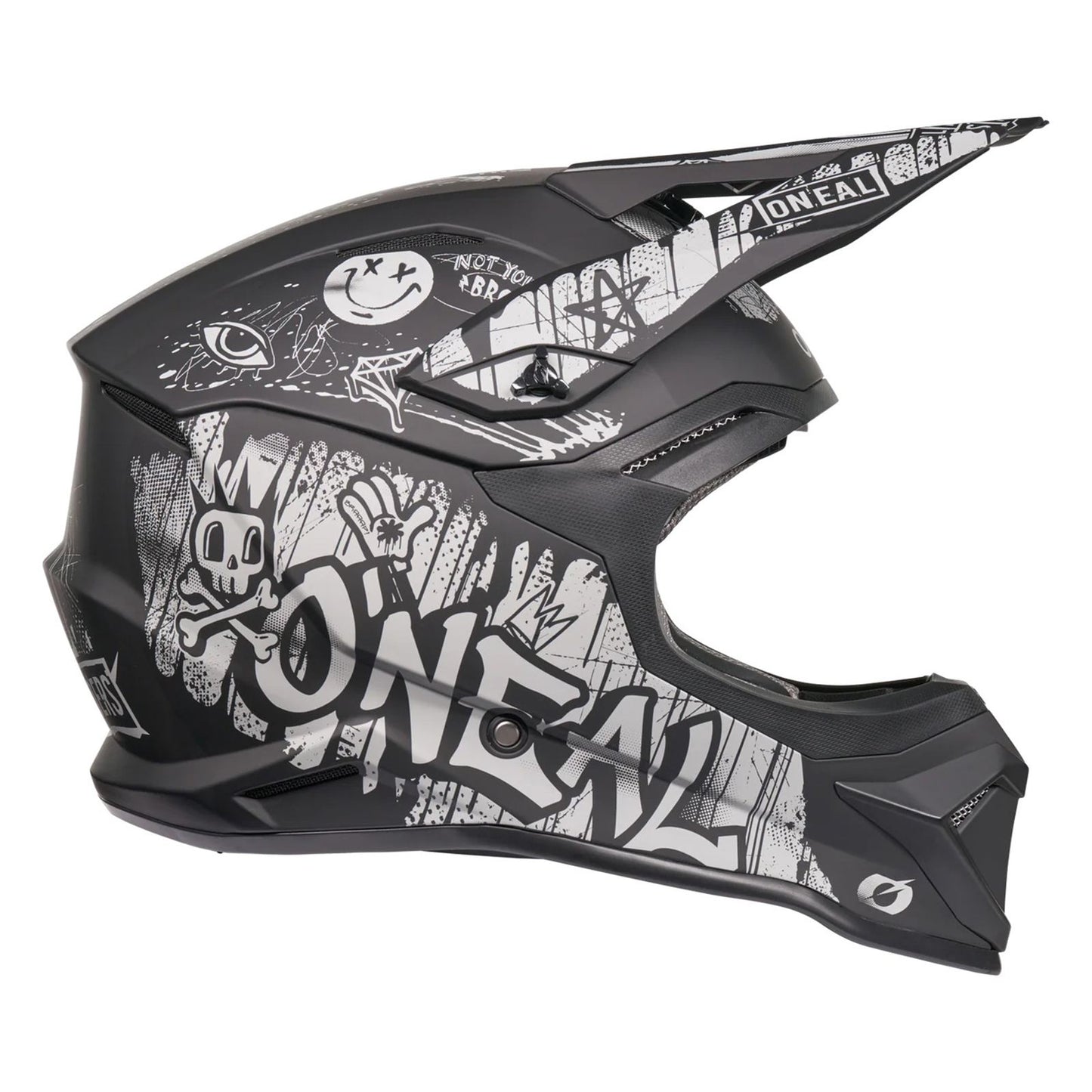 O'Neal 4 SRS Helmet Rancid - Black/Gray_2424999