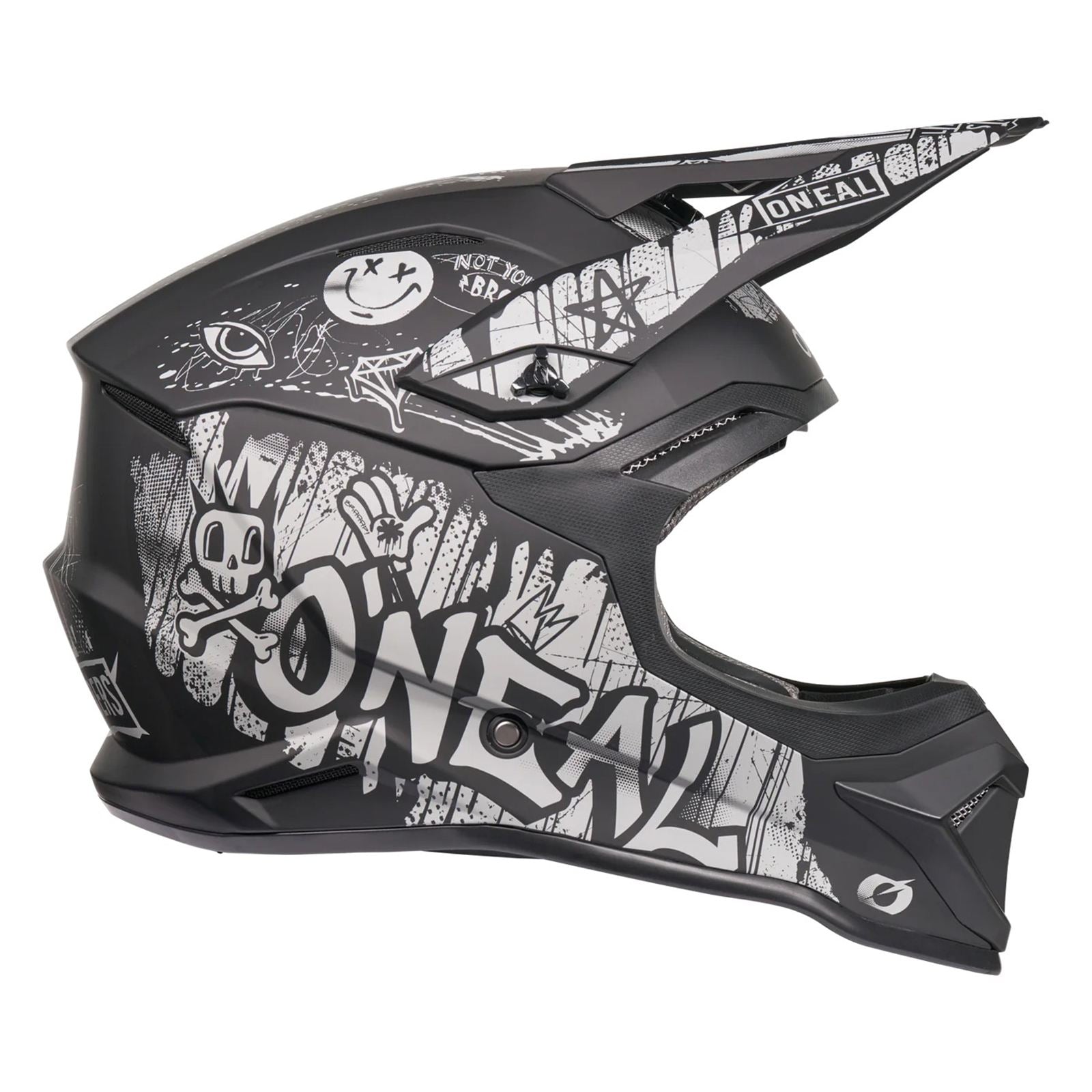 O'Neal 4 SRS Helmet Rancid - Black/Gray_2424999