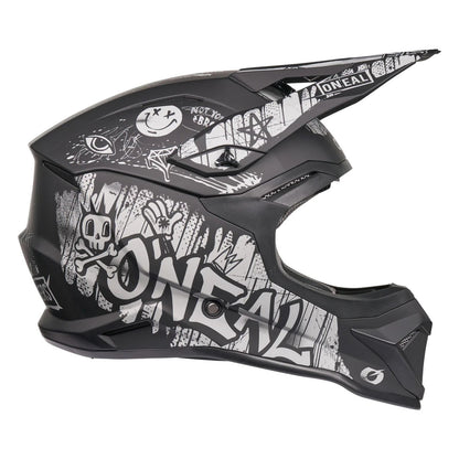O'Neal 4 SRS Helmet Rancid - Black/Gray_2424999
