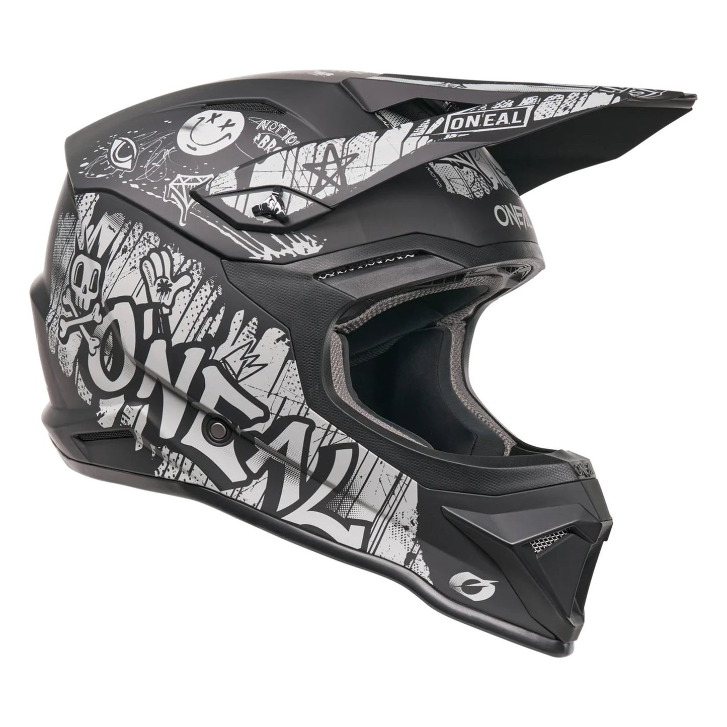 O'Neal 4 SRS Helmet Rancid - Black/Gray_2425000