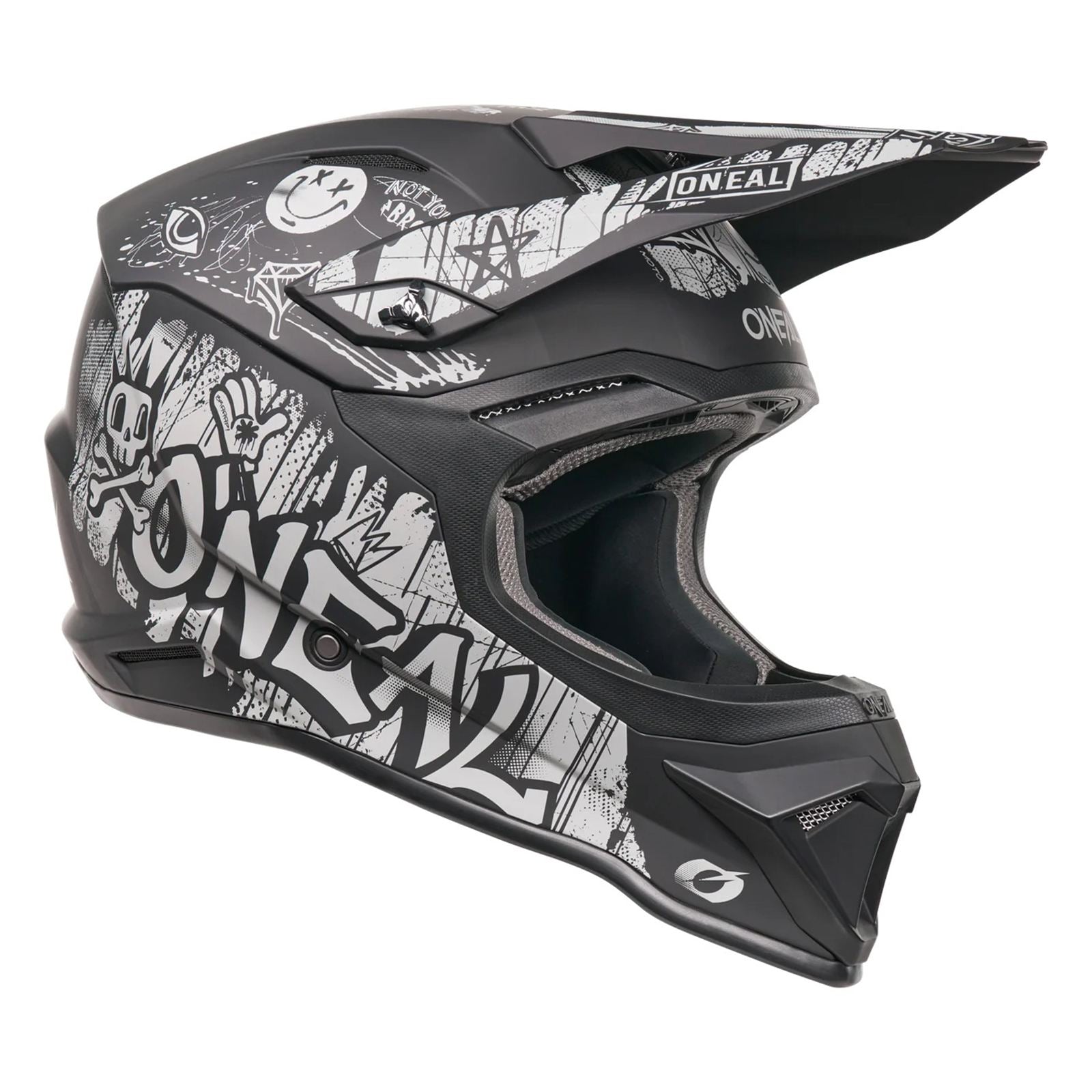O'Neal 4 SRS Helmet Rancid - Black/Gray_2425000