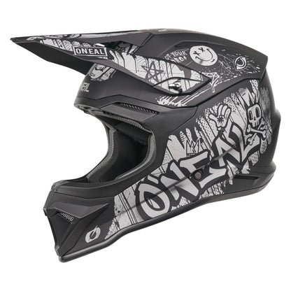 O'Neal 4 SRS Helmet Rancid - Black/Gray_2425001