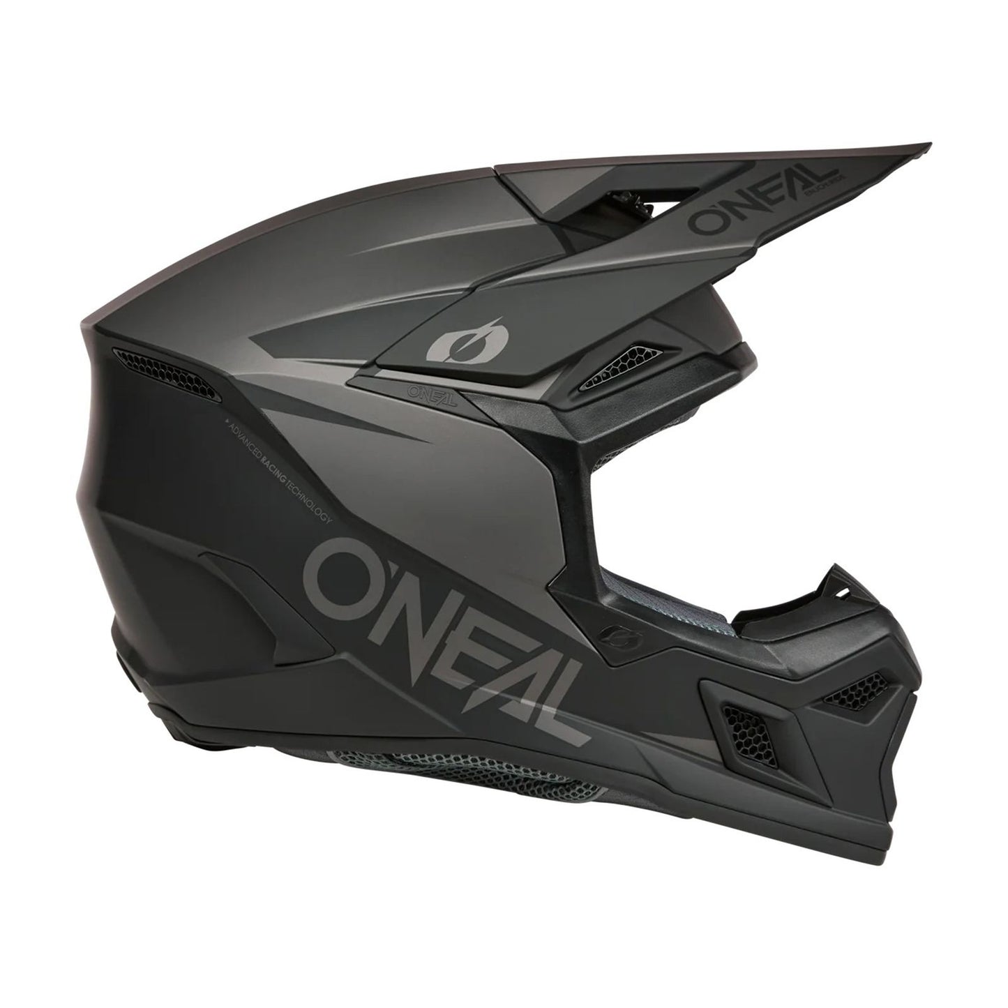 O'Neal 3 SRS Helmet Solid - Black/Gray_2398135