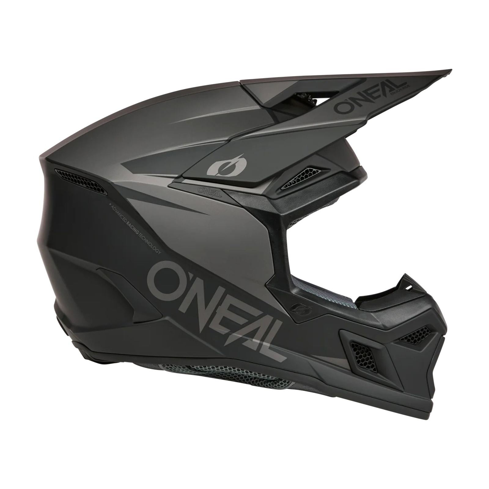 O'Neal 3 SRS Helmet Solid - Black/Gray_2398135