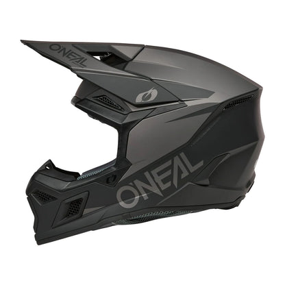 O'Neal 3 SRS Helmet Solid - Black/Gray_2398136
