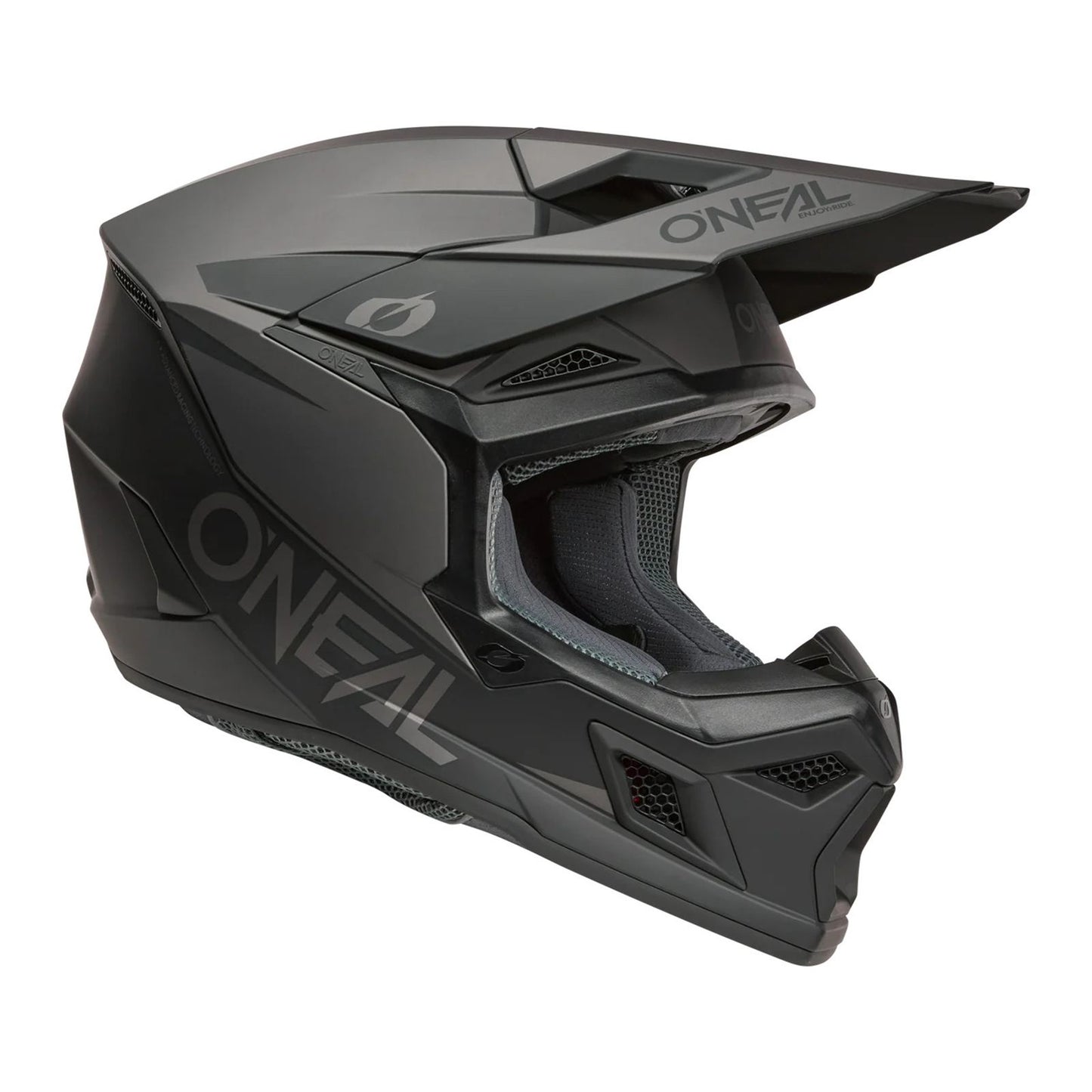 O'Neal 3 SRS Helmet Solid - Black/Gray_2398137