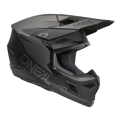 O'Neal 3 SRS Helmet Solid - Black/Gray_2398137