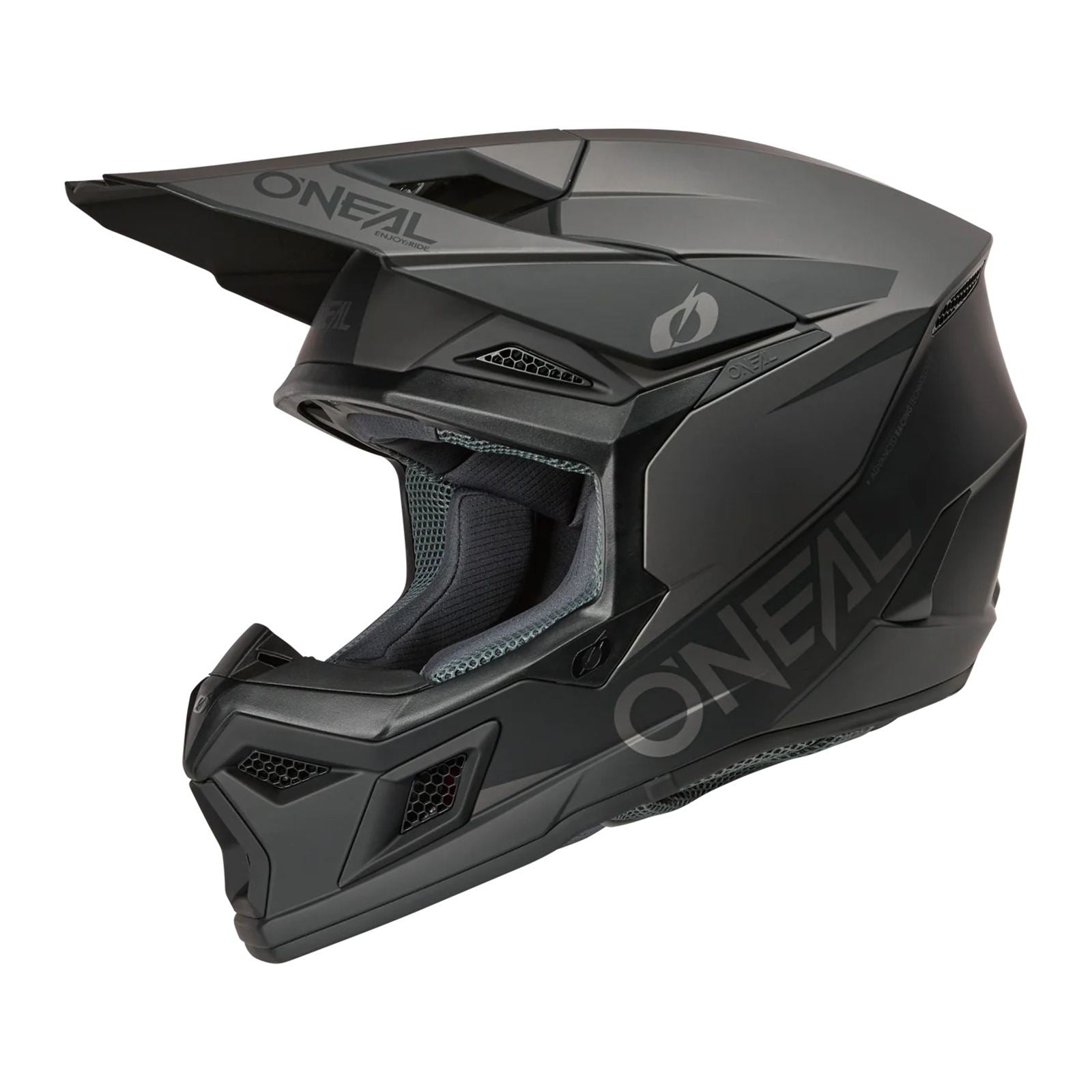O'Neal 3 SRS Helmet Solid - Black/Gray_2398138