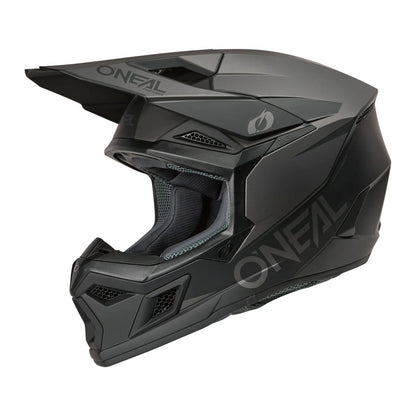 O'Neal 3 SRS Helmet Solid - Black/Gray_2398138
