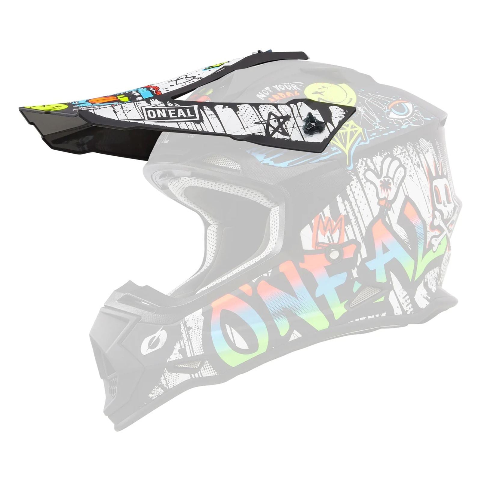 O'Neal 2 SRS Youth Visor - Rancid - Multi [MPN: 0200-090]_2396018