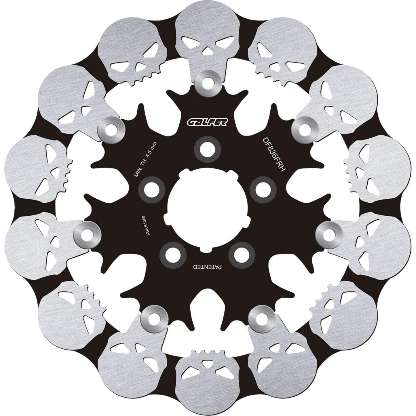 Galfer Brake Rotor - Floating - Rear for Harley-Davidson [MPN: DF836FRH]_2345908