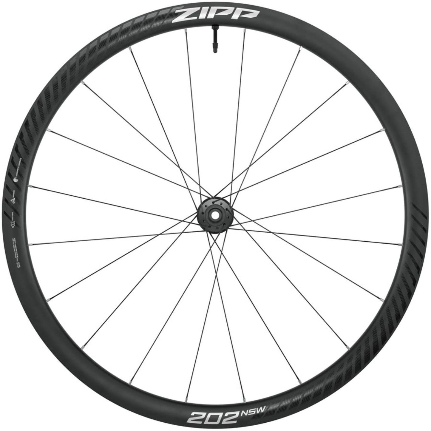Zipp 202 NSW Front Wheel - 700, 12 x 100mm, Black/Dark Gray [MPN: 00.1918.800.000]_2348094