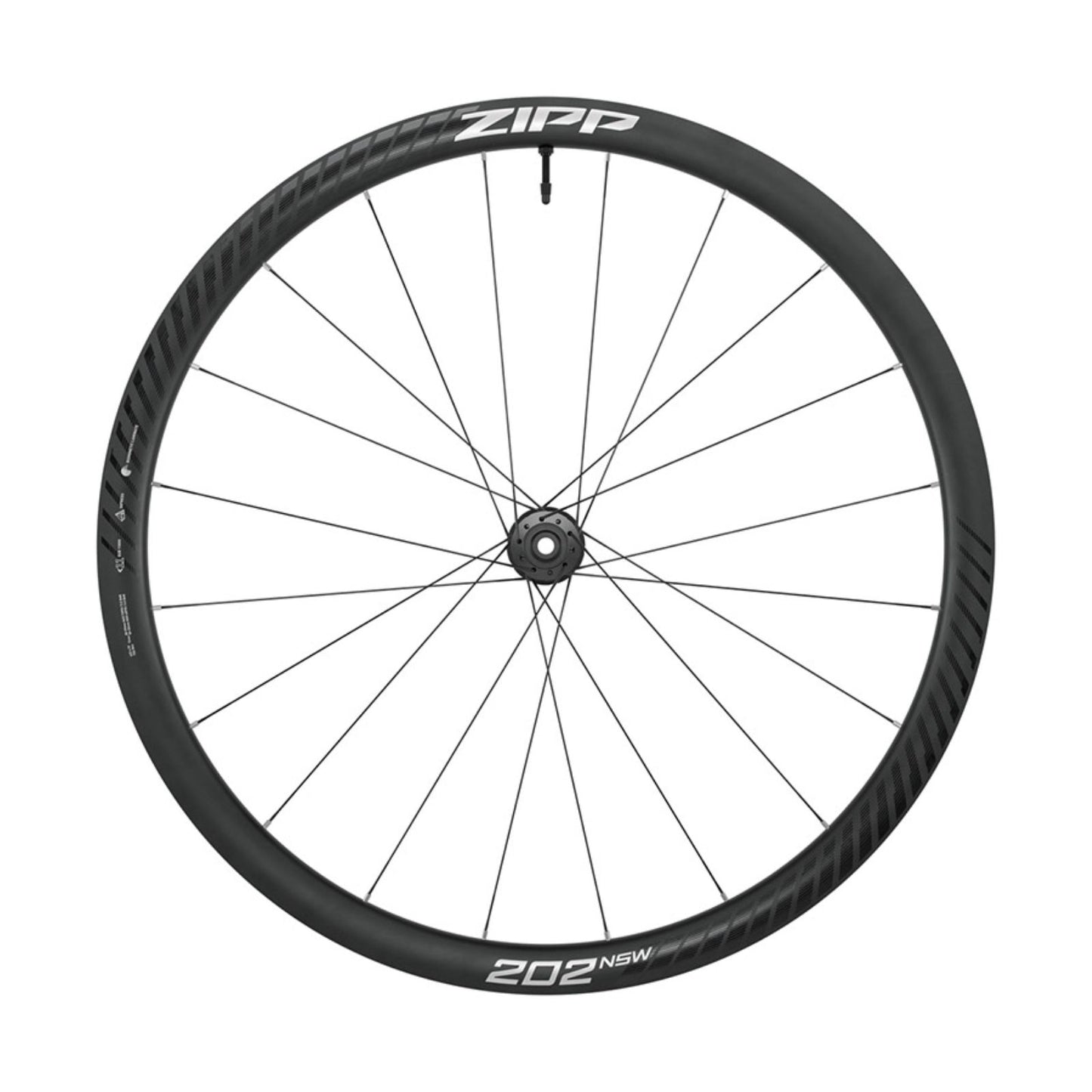 Zipp 202 NSW Front Wheel - 700, 12 x 100mm, Black/Dark Gray [MPN: 00.1918.800.000]_2346120