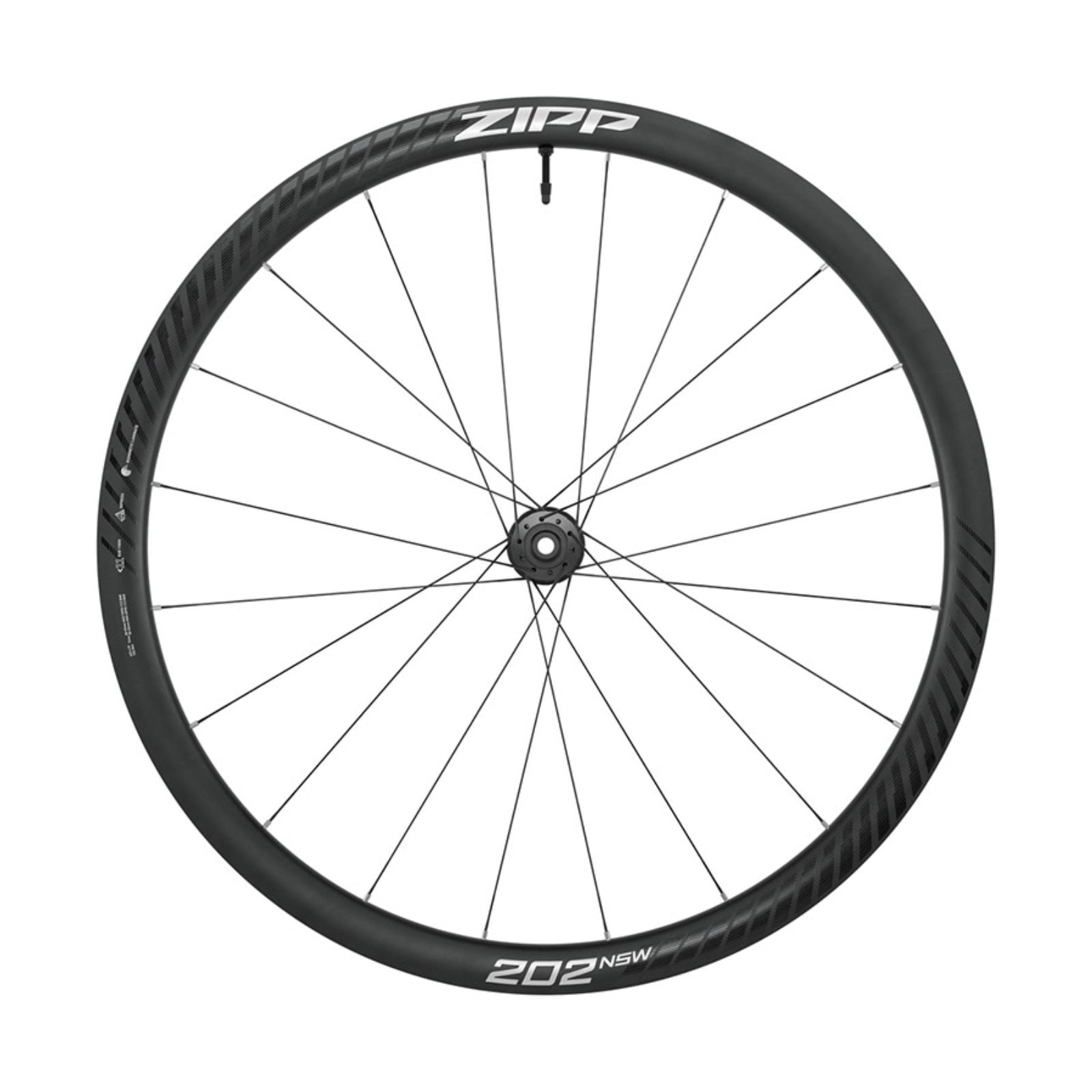 Zipp 202 NSW Front Wheel - 700, 12 x 100mm, Black/Dark Gray [MPN: 00.1918.800.000]_2346120